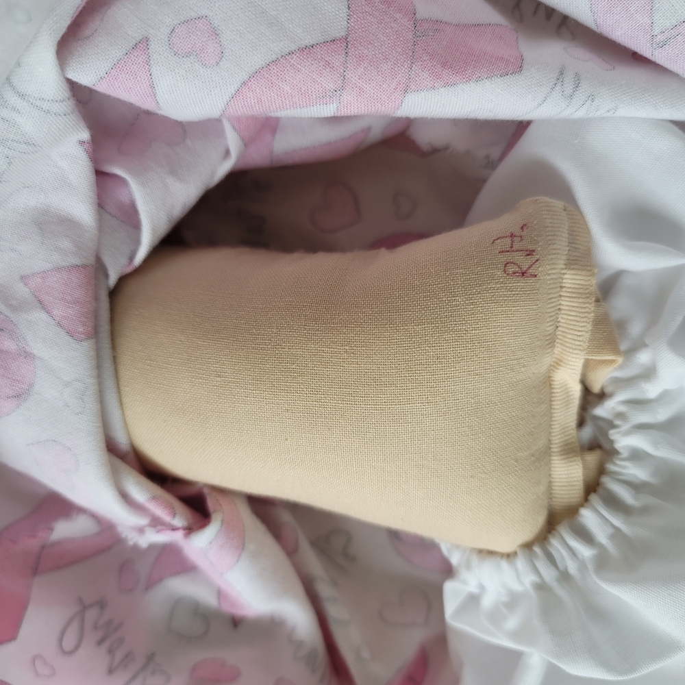 Pink Ribbon Breast Cancer Rag Doll - Picture 6 of 6